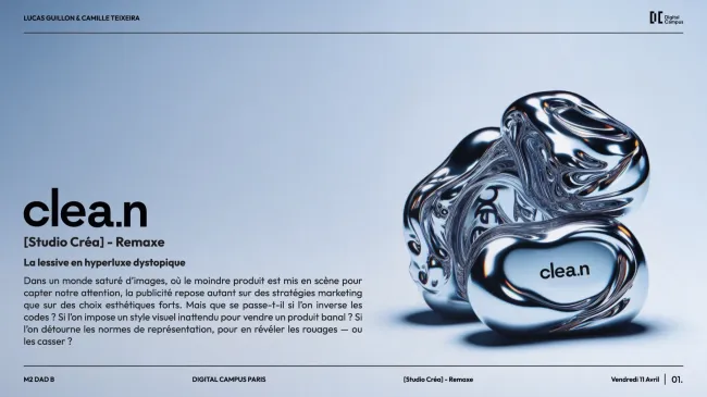 clea.n, Lessive en hyperluxe dystopique