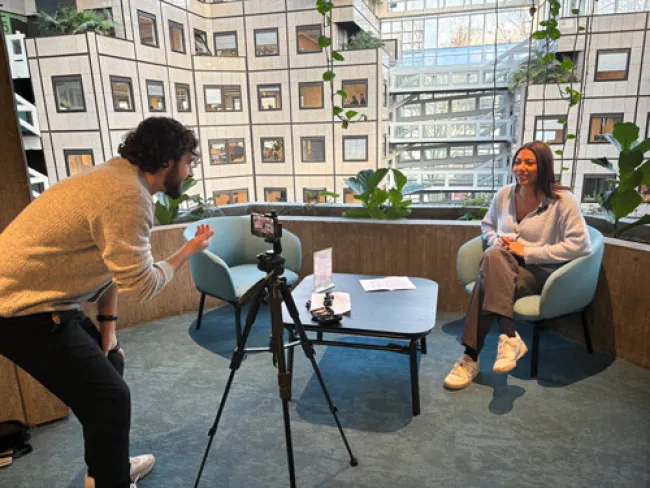 They are work-study students at Foncia in Lyon